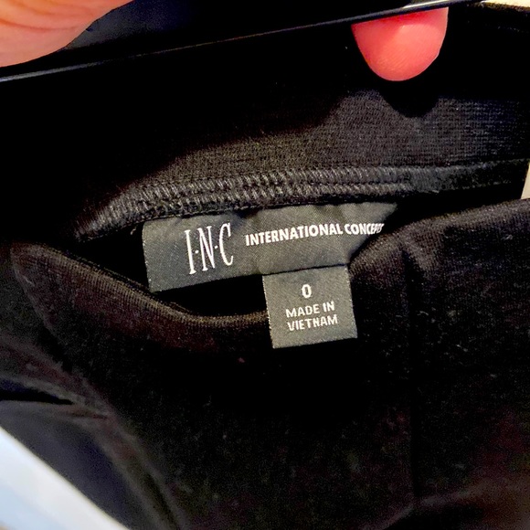 INC International Concepts Size 0 Black wear to work bootcut pants. - Picture 2 of 6